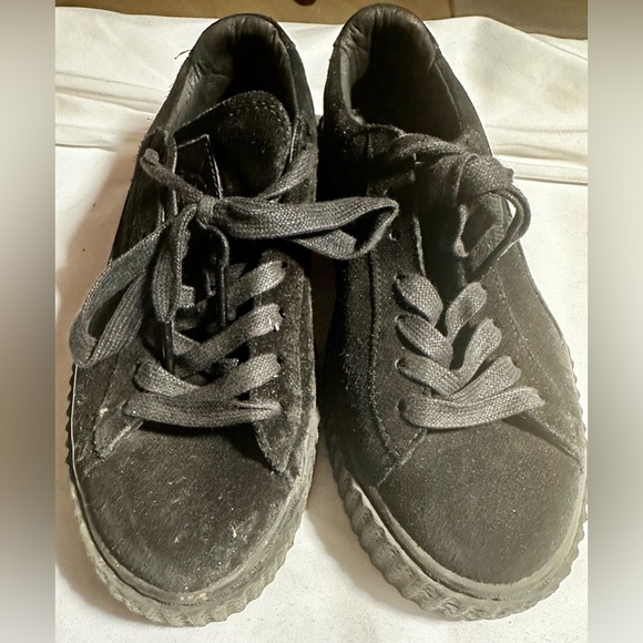 PUMA FENTY RIHANNA Platform Sneakers Size 8.5 Black Suede Y2K Retro Creeper Shoe - Picture 3 of 9